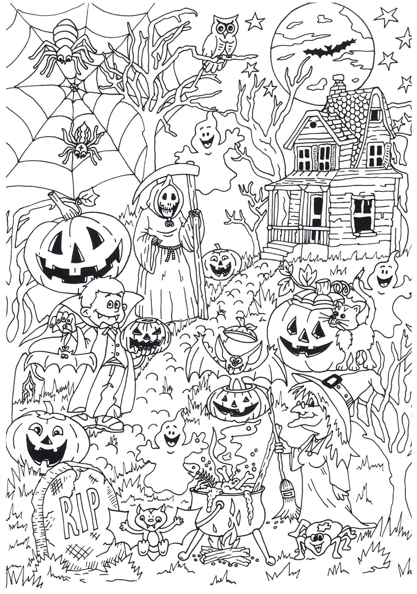 Coloriage Halloween  Coloriages Gratuits à Imprimer  Dessin 31337