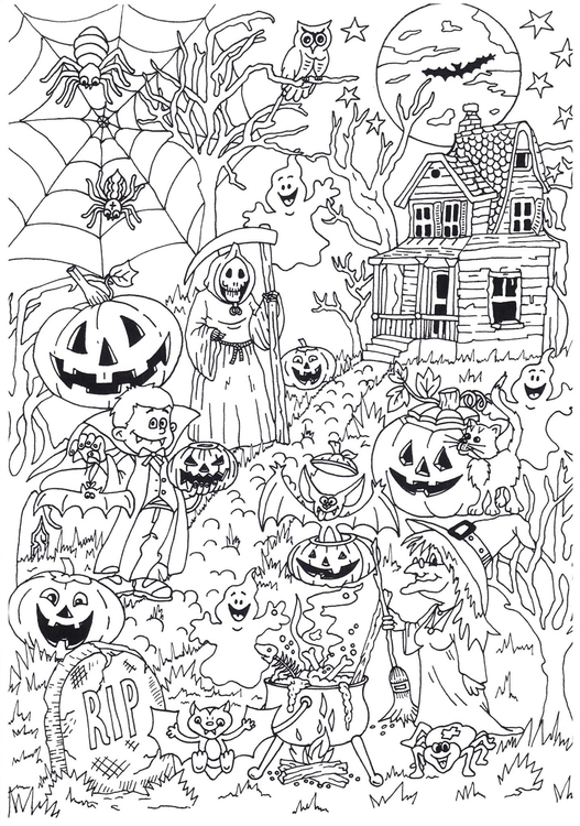 204 Coloriages Halloween  Coloriages Gratuits à Imprimer