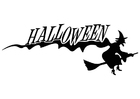 Coloriage Halloween - sorciÃ¨re