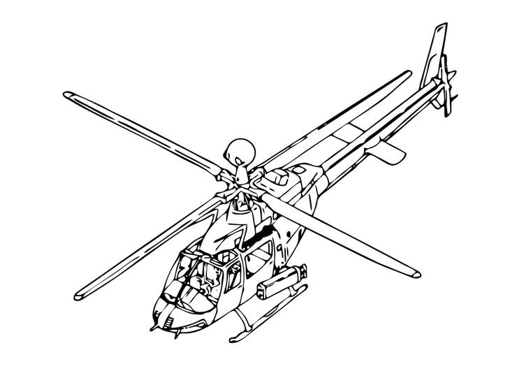 Coloriage hÃ©licoptÃ¨re