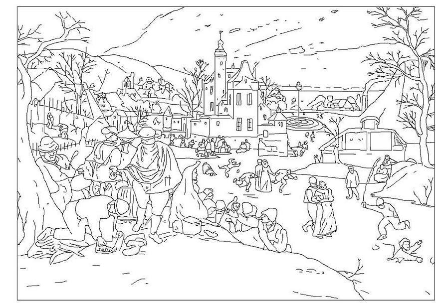 Coloriage hiver  Coloriages Gratuits à Imprimer  Dessin 5140