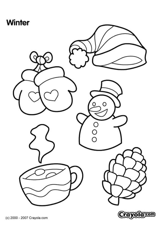 Coloriage hiver  Coloriages Gratuits à Imprimer  Dessin 20453