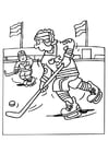 Coloriage hockey sur glace