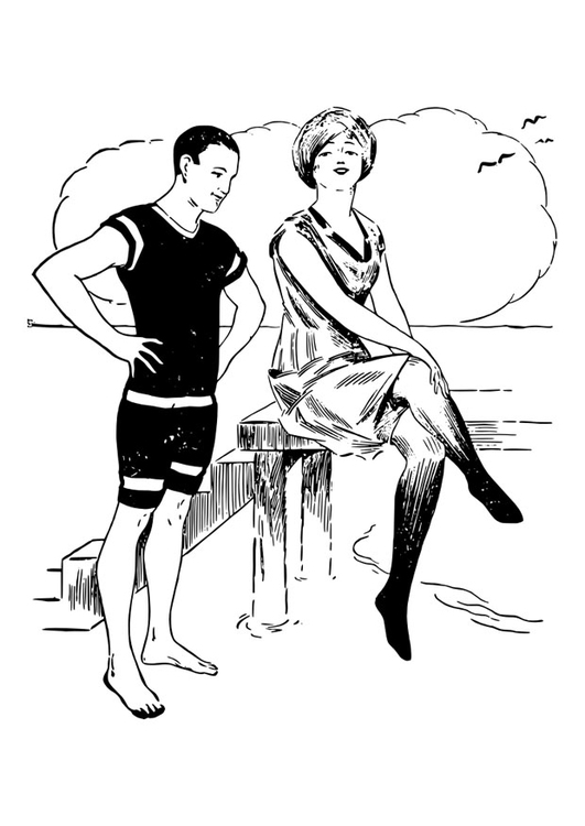 Coloriage homme et femme