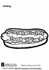 coloriage hotdog