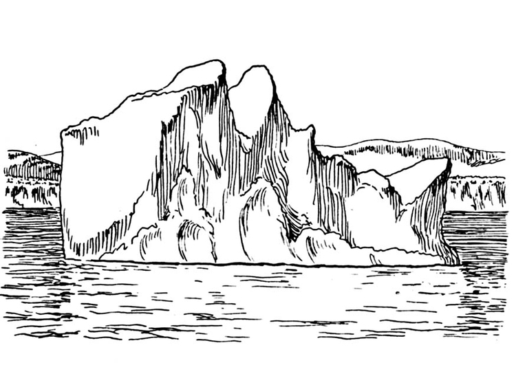 Coloriage iceberg