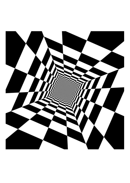 Coloriage illusion d'optique