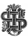 Coloriage Initiales de JÃ©sus
