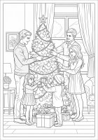installer le sapin de Noël ensemble