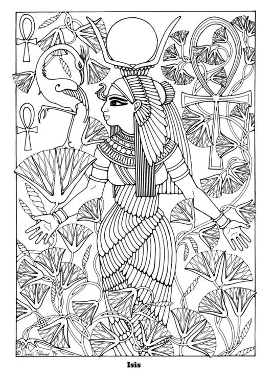 Download Coloriage Isis - Coloriages Gratuits à Imprimer - Dessin 16352