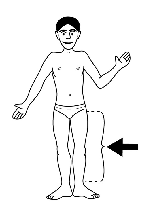 Coloriage jambe