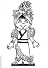 coloriage Janaina