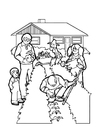 coloriage jardiner