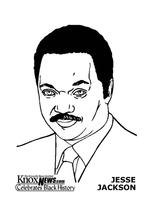 Coloriage Jesse Jackson