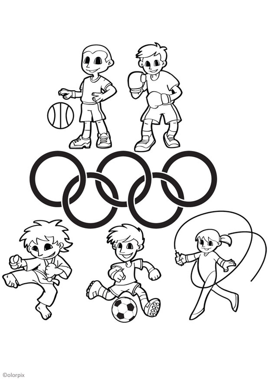 Coloriage jeux olympiques