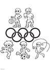 Coloriage jeux olympiques
