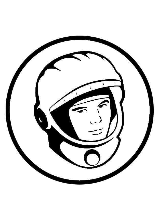 Coloriage Joeri Gagarin