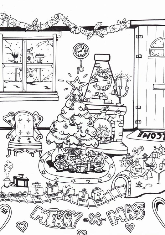 Coloriage joyeux NoÃ«l