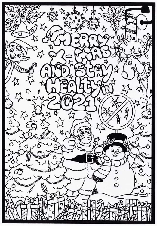 Coloriage joyeux NoÃ«l