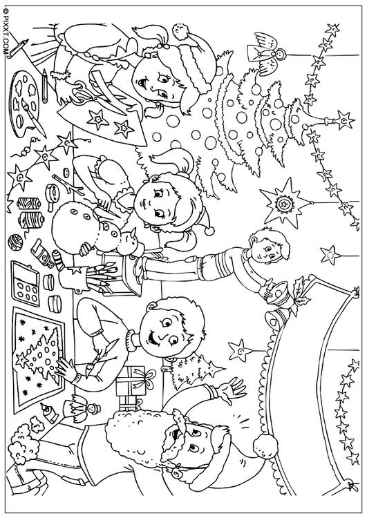 coloriage joyeux noel i