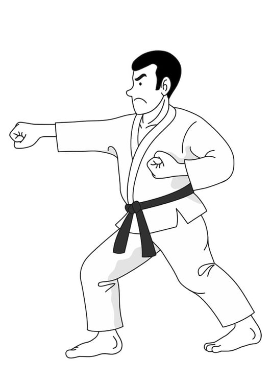 Coloriage judo