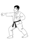Coloriages judo