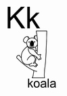 Coloriage k