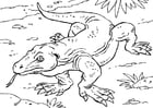 Coloriages komodo dragon