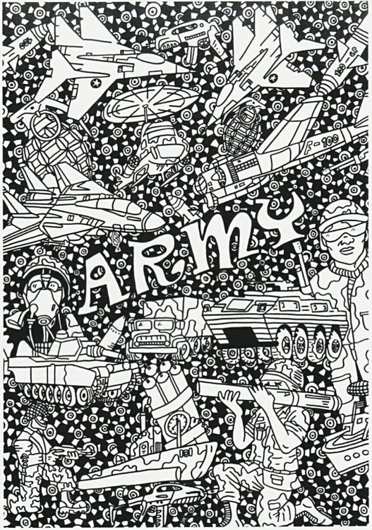 Coloriage l&#39;armÃ©e