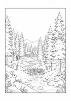 l'hiver dans la forêt