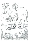 Coloriage l'Ã©lÃ©phant