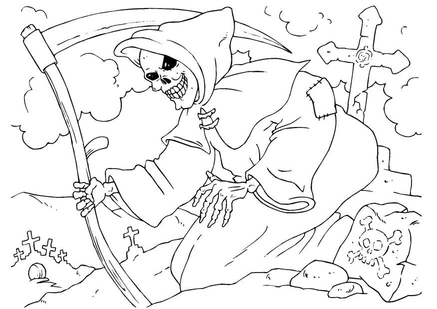 Coloriage la Faucheuse  Coloriages Gratuits à Imprimer  Dessin 22994