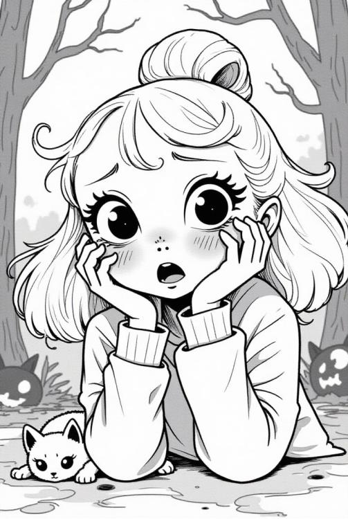 la fille a peur