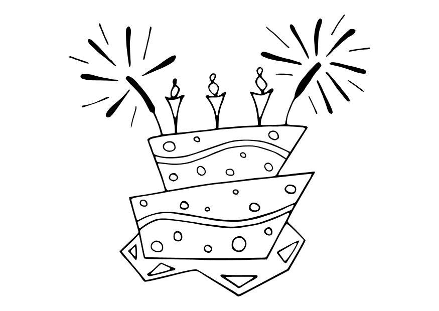 Coloriage la gateau  Coloriages Gratuits à Imprimer  Dessin 10698