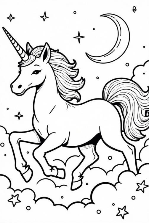 la licorne galope dans la nuit