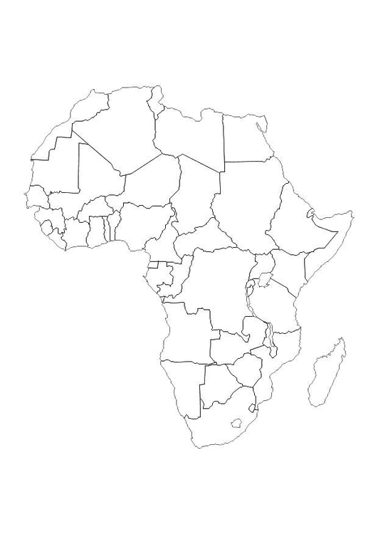 Coloriage lAfrique