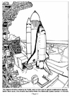 Coloriages lancement de la navette spatiale