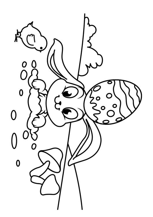 Lapin de PÃ¢ques avec poussin