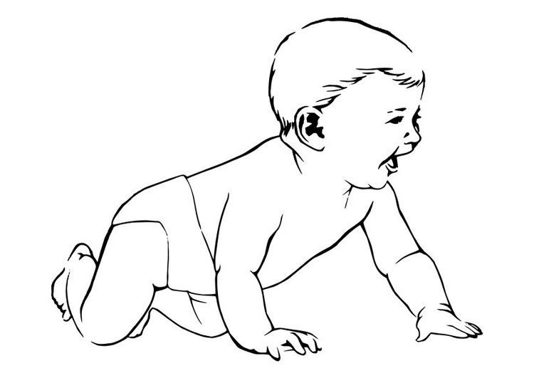 Coloriage le bÃ©bÃ©