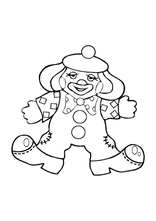 Coloriage le clown