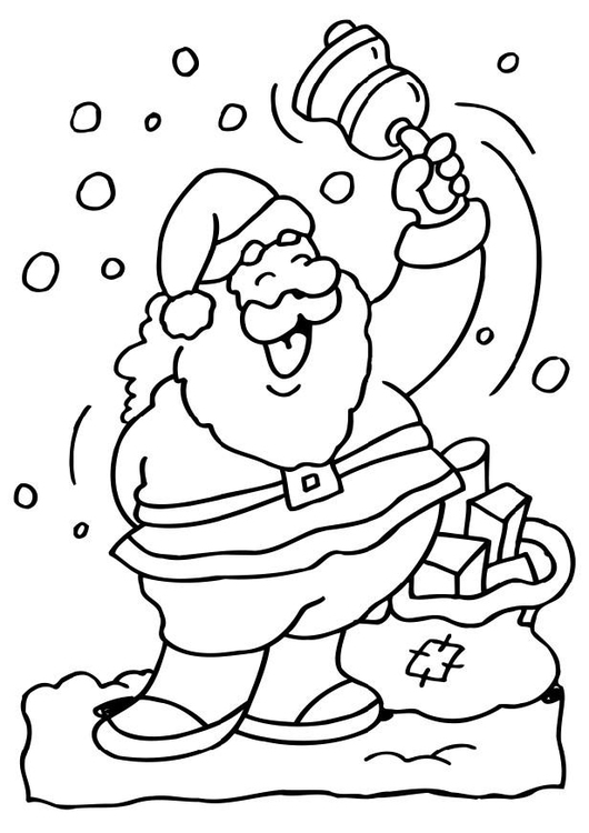 Coloriage Le pÃ¨re noÃ«l