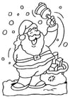 Coloriage Le pÃ¨re noÃ«l