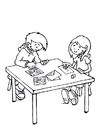 coloriage le parcours de la lettre 1