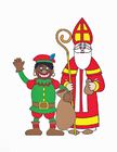 Image Le PÃ¨re Fouettard et Saint Nicolas