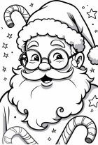 Coloriage le pÃ¨re noÃ«l 
