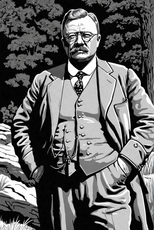 Le prÃ©sident Theodore Roosevelt dans la nature