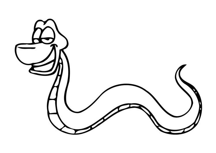 Coloriage le serpent