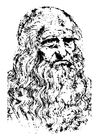 Coloriage Leonardo da Vinci