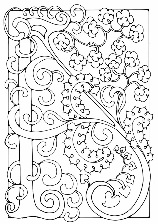 Coloriage lettre - A