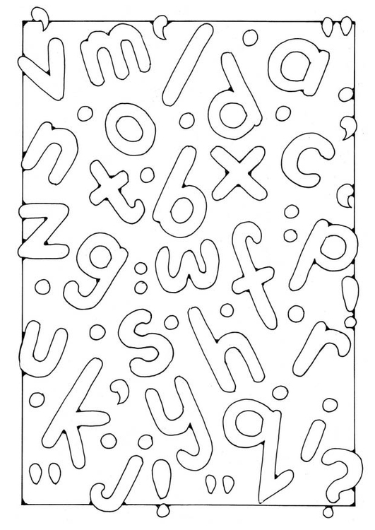 Coloriage Lettres